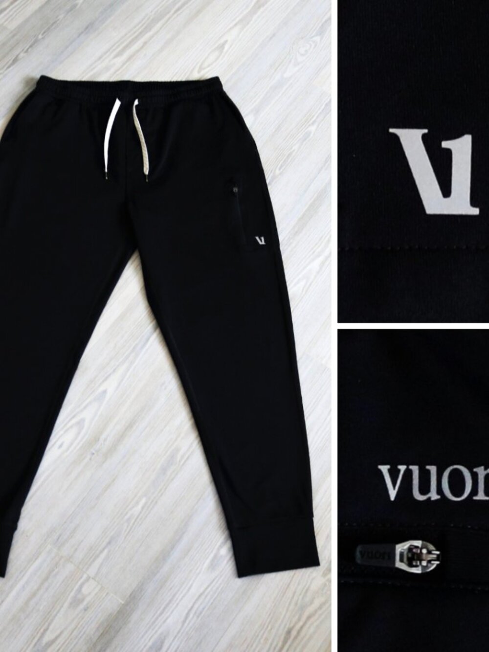 Vuori Sunday Performance Jogger Men's Black Athleisure Gym V416 Size Large
